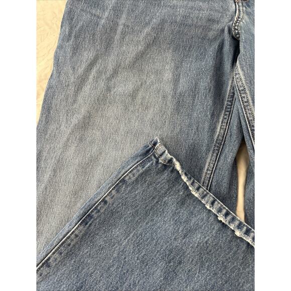 Hollister Jeans Womens 10R Light Blue Low Rise Baggy Wide Leg Denim 100% Cotton - Picture 8 of 14